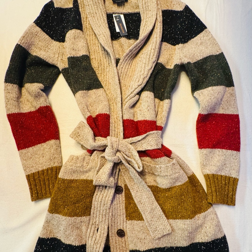 NWT Pendleton Multicolor Striped Cardigan - Picture 2 of 8